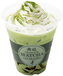 抹茶クリーム+黒糖ゼリー