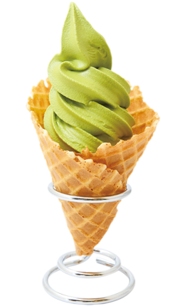 Soft serve (Matcha)(270-320 Cal.)